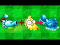 Ice Pea Cattails Evolve into Icy Melon - Plants vs Zombies Hybrid 2.3 Challenge HARD MOD