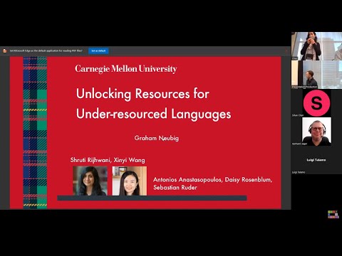 Graham Neubig: Unlocking Resources for Under-resourced Languages #SIGTYP