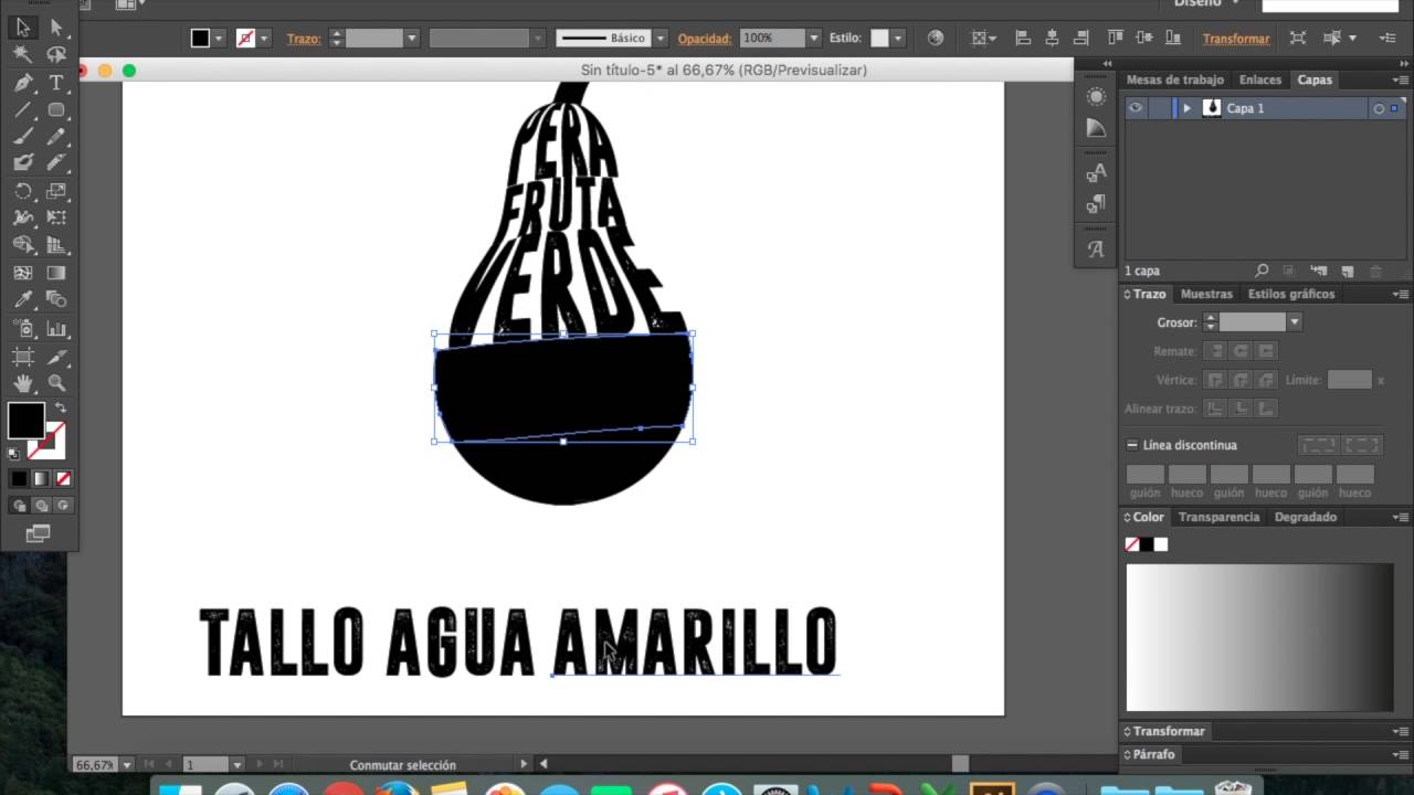 Aprende cómo hacer una imagen con textos y siluetas Illustrator YouTube