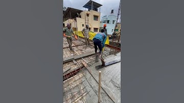 Slab Vibration Machine | Slab Concrete Pouring , And vibrating Machine | Slab Compacting#shorts