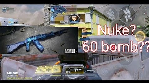 Can I hit 60 bomb? NUKE with the close range BEAST || Call of duty mobile ASM10 NUKE ||60/3 gameplay