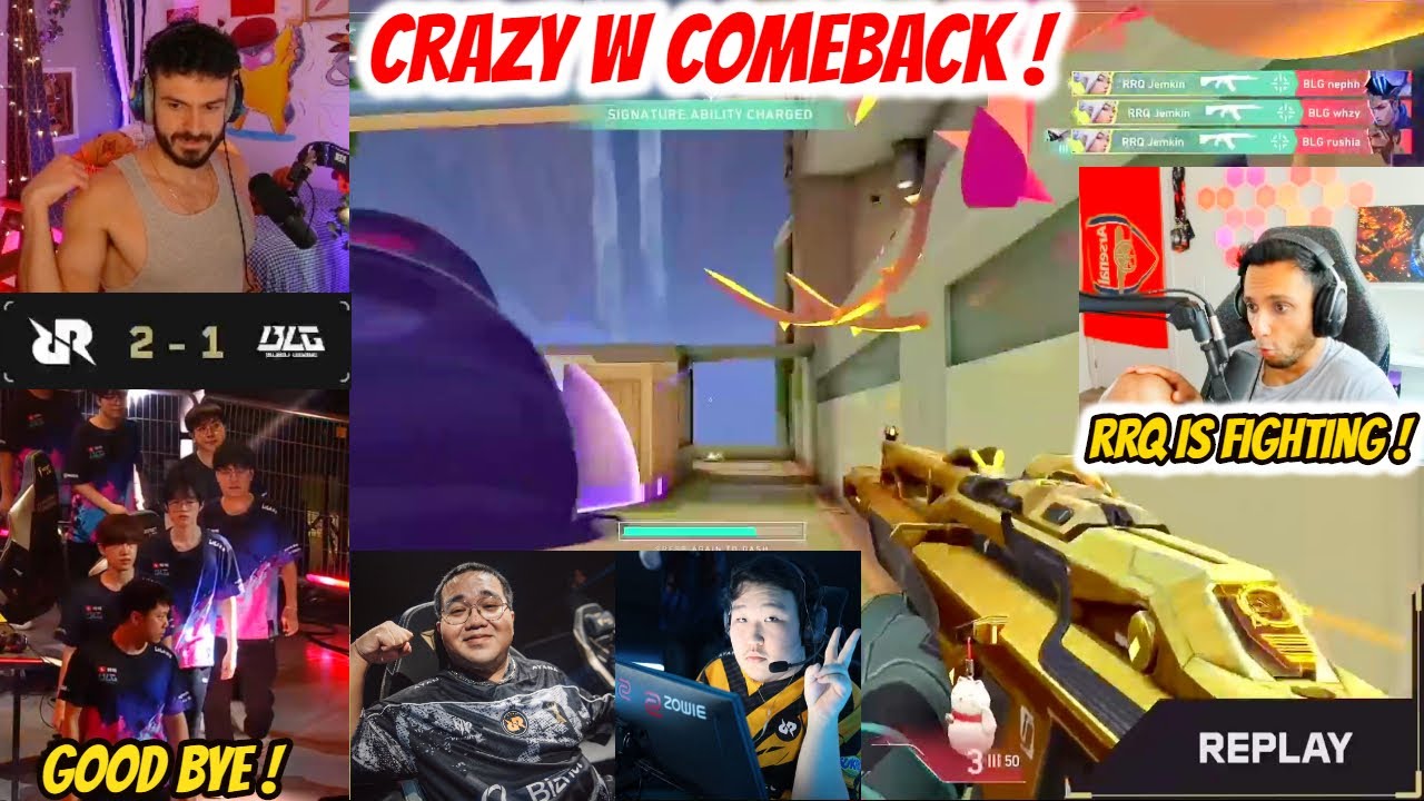 SEN Tarik FNS & Sliggy Reacts to RRQ vs BLG Stunning Highlights | VCT Champions 2025