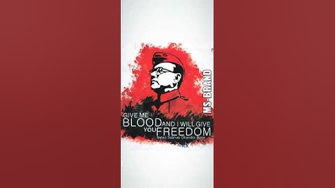 NETAJI SUBHASH CHANDRA BOSE BIRTHDAY 🎂 WHATSAPP STATUS FULL SCREEN 4K HD | 🇨🇮⛳