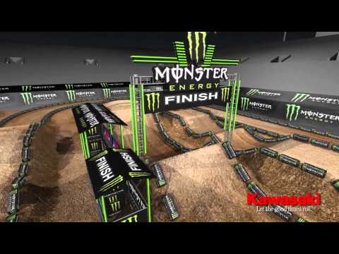 Supercross LIVE 2013 – LasVegas 5413 – Monster Energy Supercross Animated Track Map