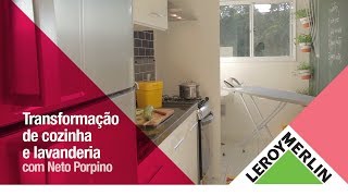 Antes e Depois: Decoração de Cozinha com a Área de Serviço | Leroy Merlin