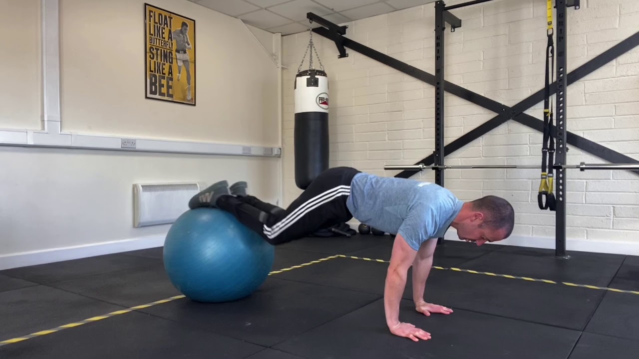 Swiss Ball Knee Tucks YouTube