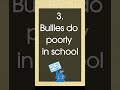 Facts about school bullies