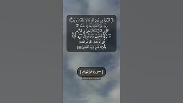 سورة الأنعام الآية ٧١ و ٧٢ بصوت الشيخ محمد صديق المنشاوي