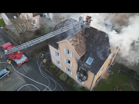 Kreuzlingen TG: Brand von Wohnhaus