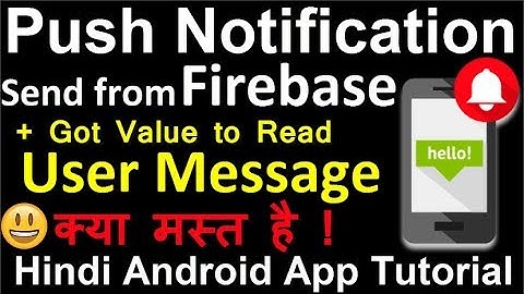 Push Notification in android using Firebase (Push Notifications in AppyBuilder)