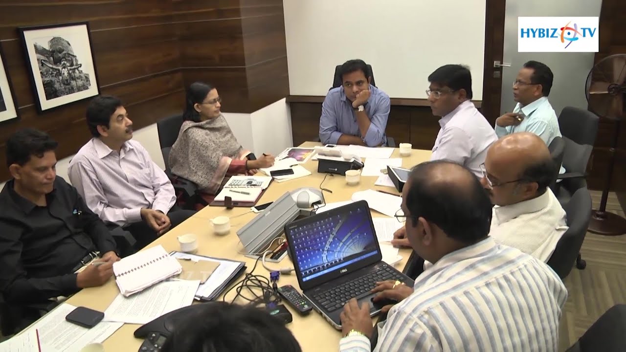 KTR- E Panchayat Review Meeting - Hybiz.tv