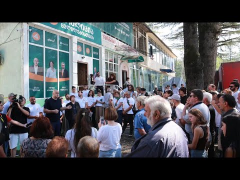 მარტვილი, ხობი, ფოთი | \"კოალიცია ცვლილებისთვის\" ლიდერებმა, სამეგრელოში, დღეს, 3 ახალი ოფისი გახსნეს