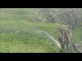 Reverse waterfall on Rathlin Island