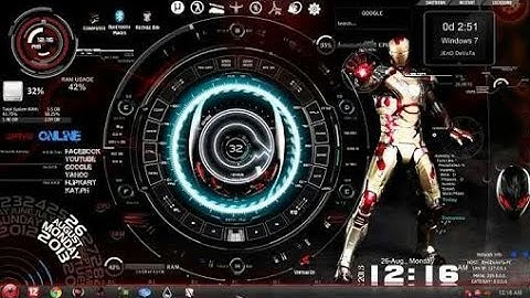 [NEW] JARVIS FOR WINDOWS 10 ,8.1,8,7 | IRONMAN THEME | RAINMETER SKIN l best theme