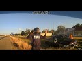 Sometimes they PIT themselves - Truck ends up ramping the ditch and catching on FIRE