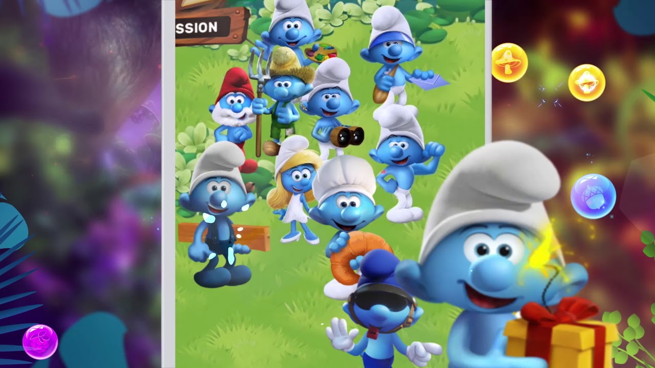 Smurfs Bubble Shooter Story