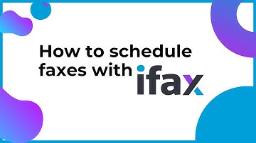 How to Schedule Faxes for Future Sending | iFax Tutorial