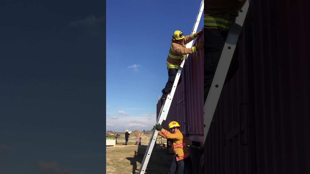 Firefighter Josh Powvall CAL FIRE Ladders test - YouTube