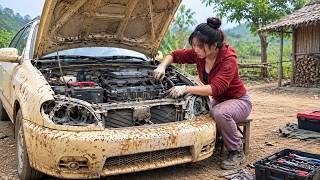 Everyone Said This Old Car Was Beyond Repair… Until This Genius Girl Saved It! 🔥