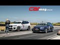 DRAG RACE! Audi RS4 Avant Quattro vs. BMW X3 M Competition xDrive