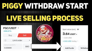 Piggy Piggy Listing Done PGC Tocken Sell Process in bitget | Piggy Piggy Withdrawal | Piggy PiggY