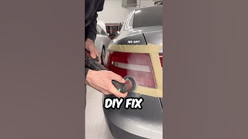 Quick fix for hazy tail lights