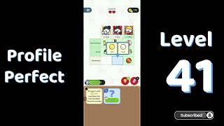 Profile Perfect Level 41 Walkthrough | Brain IQ Investigation Puzzle Game 🕵️‍♂️📱 | SolutionGuruji