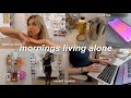 MORNINGS LIVING ALONE: getting ready, 9AM routine, black friday products