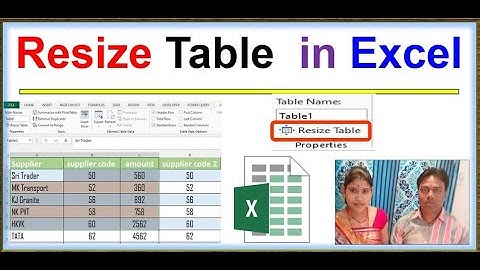 How to Resize Table Range in MS Excel | How To Create a Excel Table & Resize This Table | excel