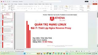 ATHENA | LPIC-2 | Bài 7 : Thiết Lập Nginx Reverse Proxy
