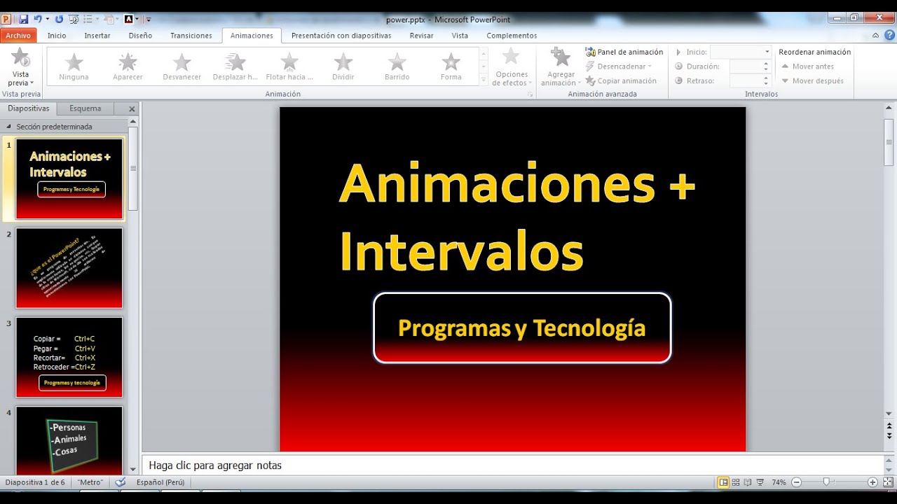 Que es un intervalo de power point - terybo