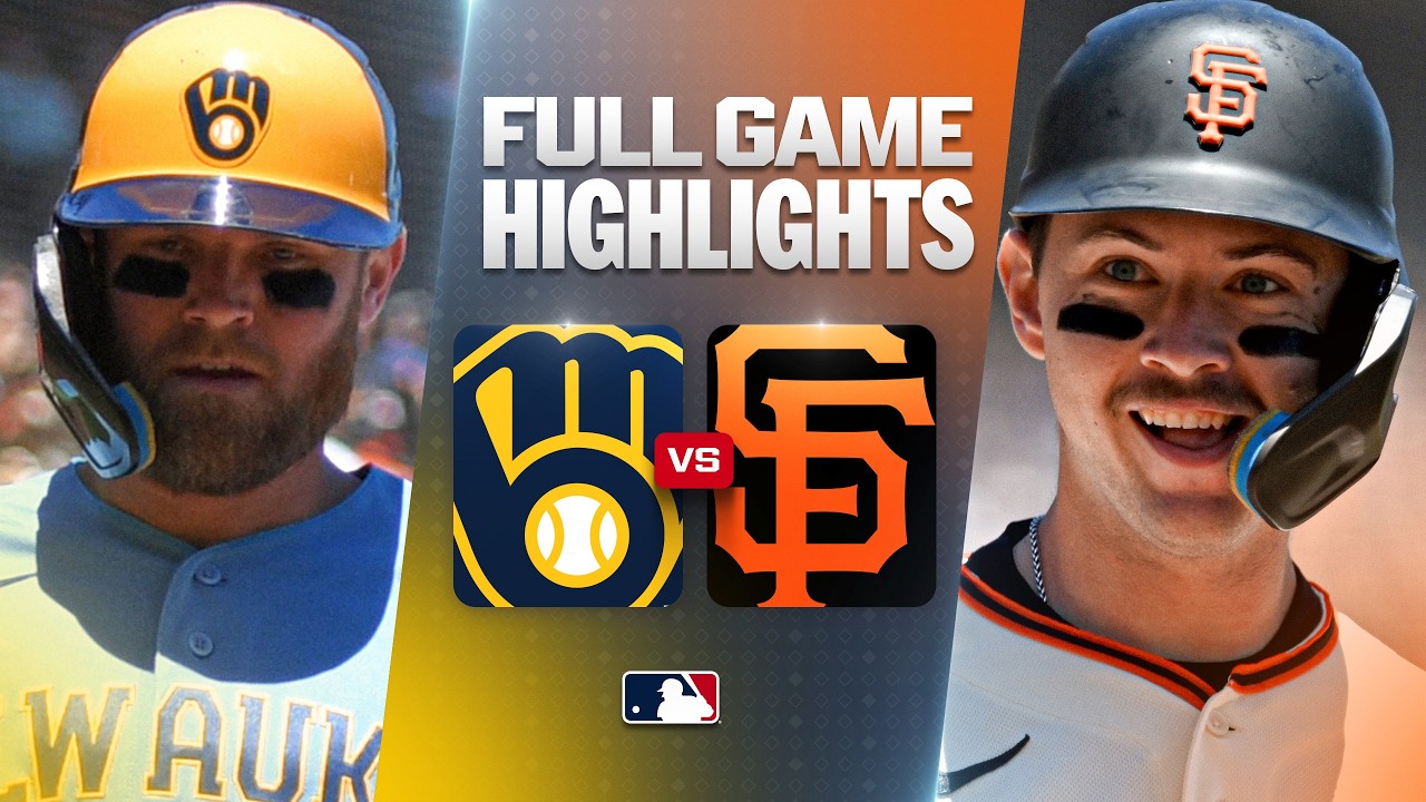 [MLB] 샌프란시스코 자이언츠 vs 밀워키 브루어스 경기 하이라이트