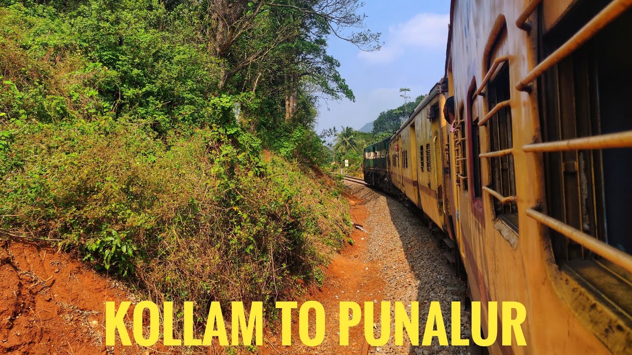 KOLLAM TO SHENGOTTAI | UPTO PUNALUR | PART 1 | HARD CHUGGING GOC ALCO