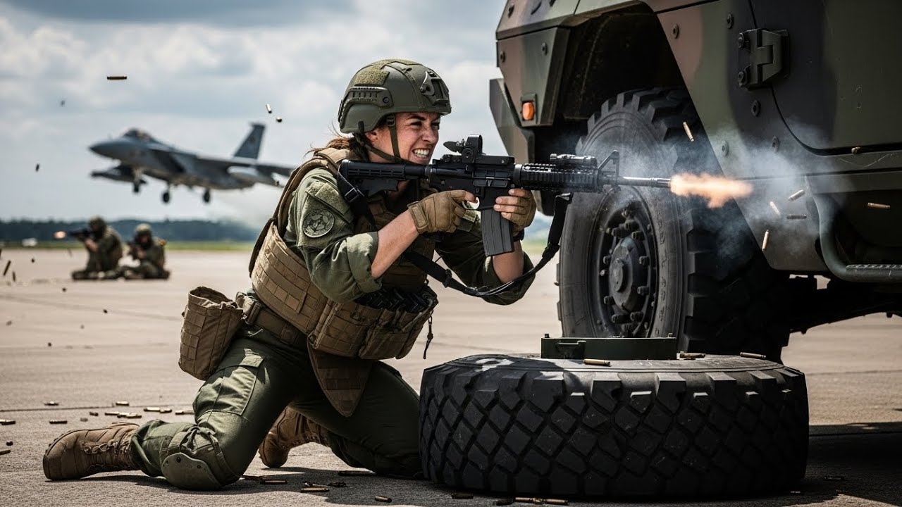 The Base Went Quiet — When She Turned and Fired the First Shot