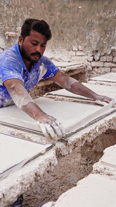 Detailed Handcrafting Process of a Ceramic Tile