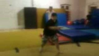 xma Me doin Tornado kick (360) Parafuso capoeira