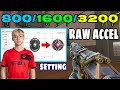 800 1600 And 3200 Dpi Raw Accel Settings For Valorant | The BEST Raw Accel Guide