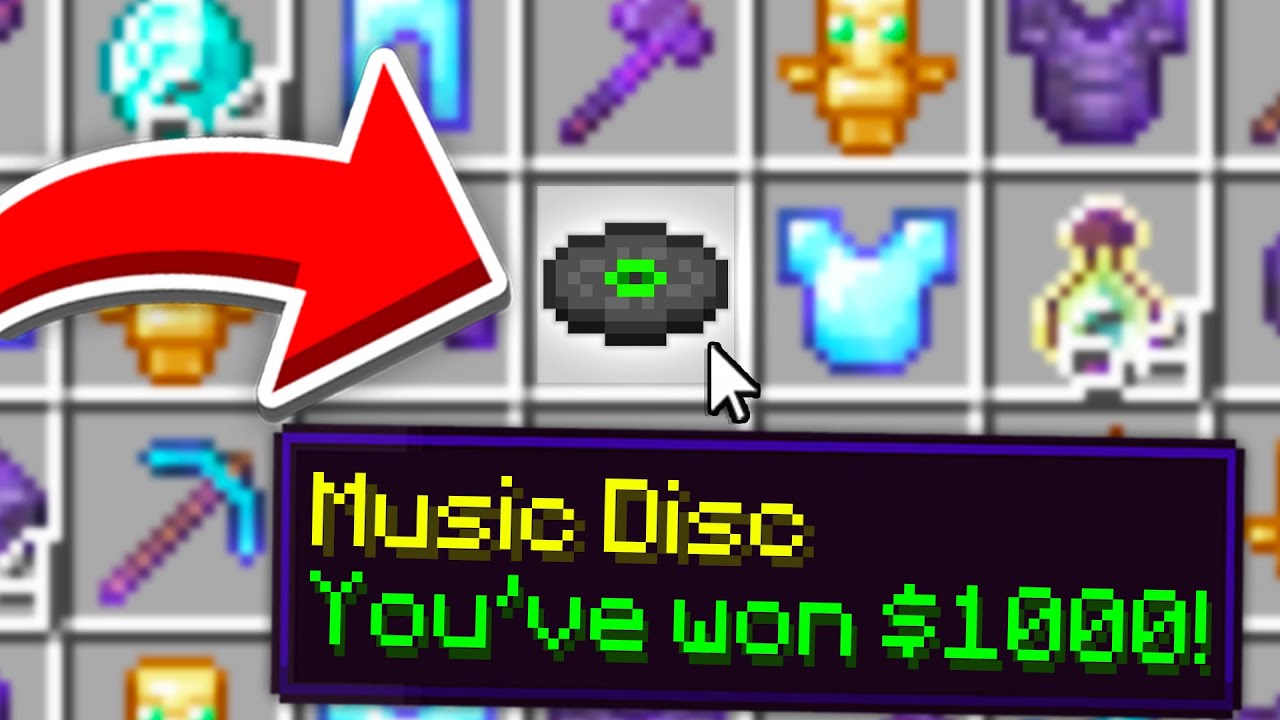 Minecraft, But First To Find Music Disc Wins $1000..