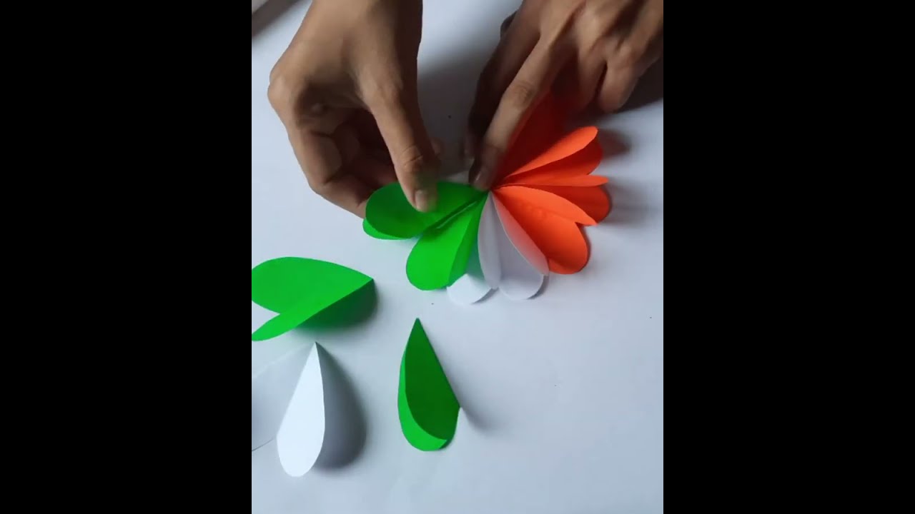 Independence Day Craft Ideas Tricolor Indian Badge 15August Independenceday Papercraft
