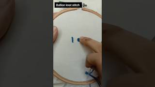 how to do bullion knot stitch 