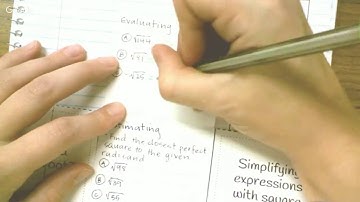 Square Roots Foldable