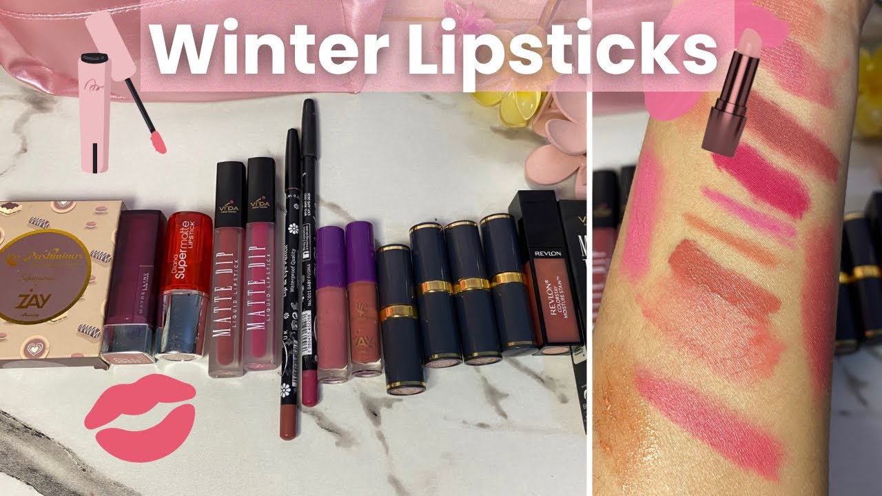 My Favorite Winter Lipsticks 💄 Affordable + Matte Picks for Dry Lips 🩷🤎