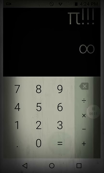 How to create infinity by calculator. - YouTube