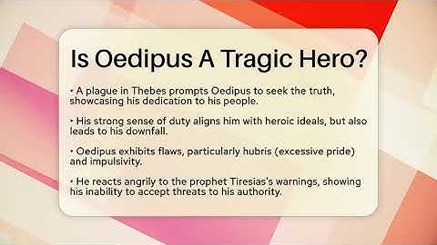 Is Oedipus A Tragic Hero? - The Prose Path