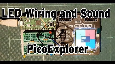 How I wired up the LEDs on the Pimoroni Picoexplorer for a Micropython Simon Game.