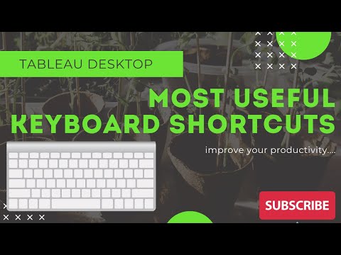 The most useful keyboard shortcuts in #Tableau