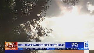 High temperatures fuel Southland wildfire threat