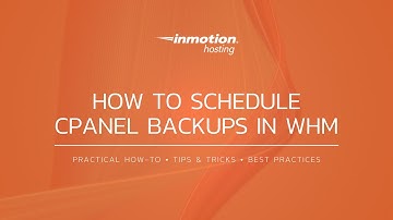 How to Schedule cPanel Backups in WHM