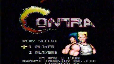 Contra - Before NES Toploader AV Mod