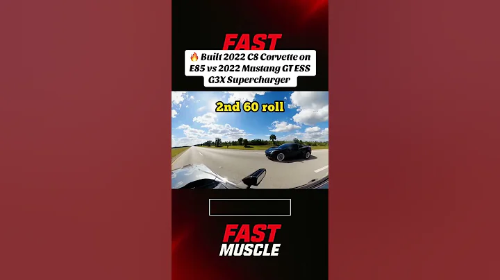 🔥 Built 2022 C8 Corvette on E85 vs 2022 Mustang GT ESS G3X Supercharger #C8Corvette #MustangGT